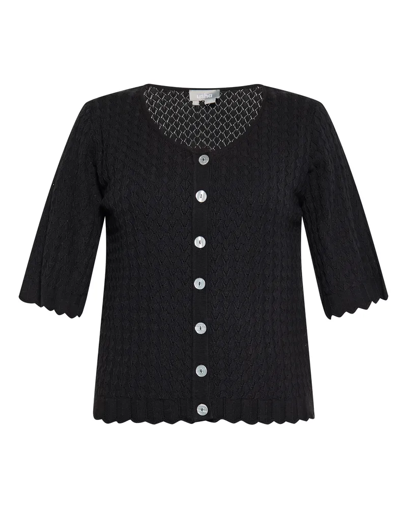 Usha Strickjacke Damen schwarz Schwarz