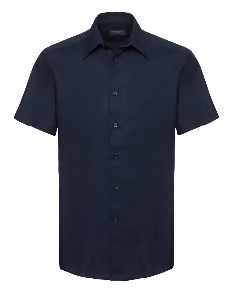 Russell Athletic Russell Collection - "Oxford" Hemd Pflegeleicht für Herren (Leuchtend Navy-Blau Marineblau