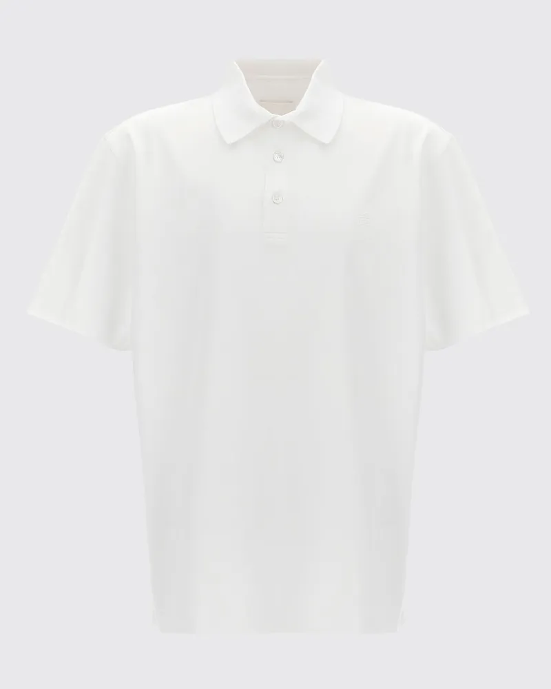 Givenchy Kurzarm Polohemd Weiß