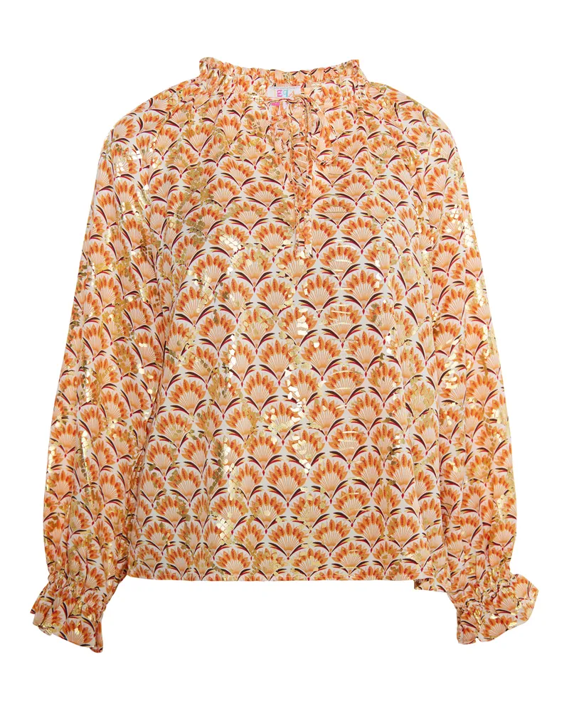 IZIA Bluse Damen Wollweiß Mehrfarbig Mehrfarbig
