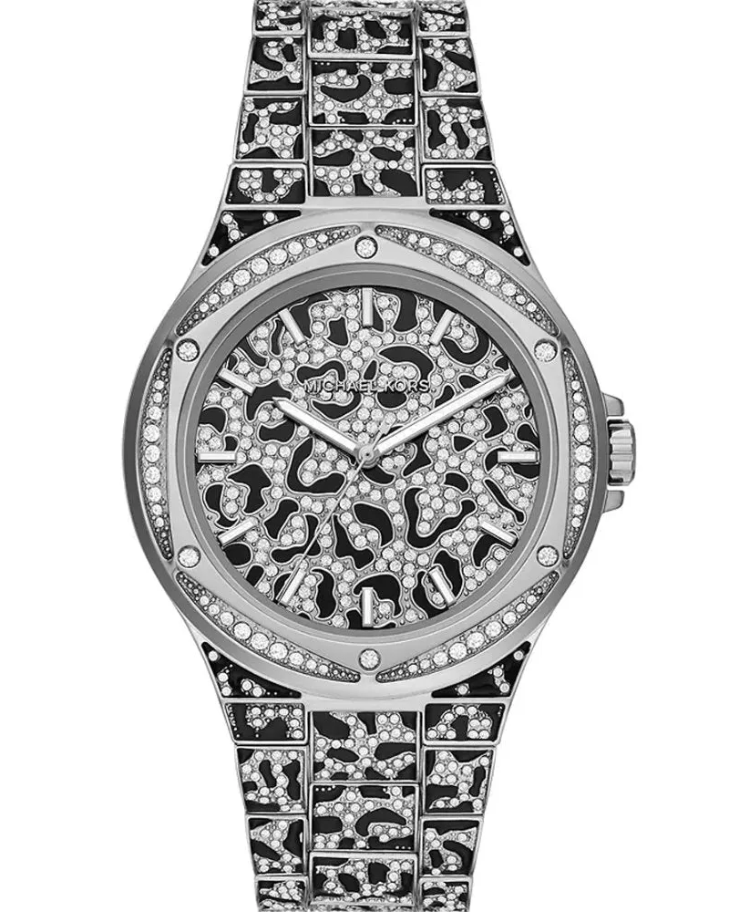 Michael Kors MK7408 Tier PavÃ© zweifarbige Damenuhr Schwarz