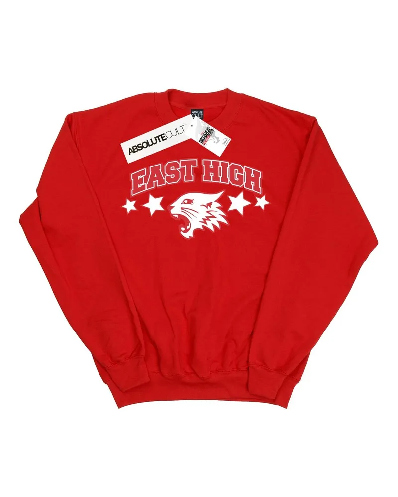 Disney High School Musical The Musical Wildcat Stars" Sweatshirt für Mädchen (Rot Rot