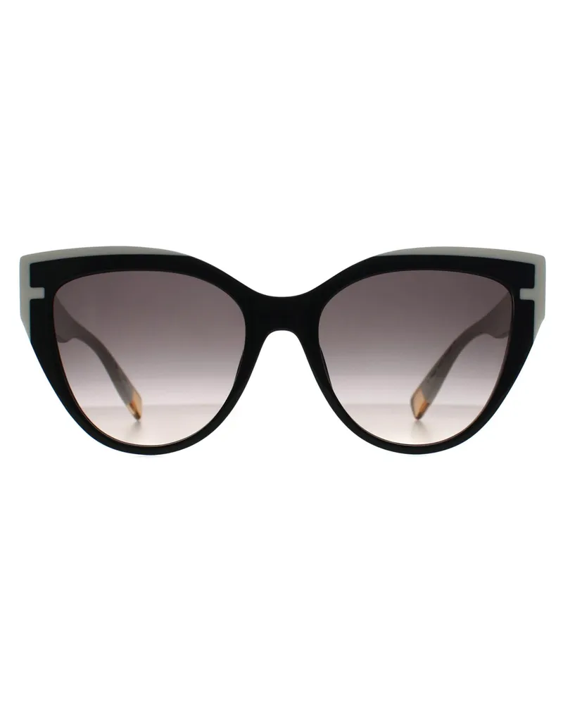 Furla Cat Eye Womens Shiny Schwarz Grau Gradient SFU694 Schwarz