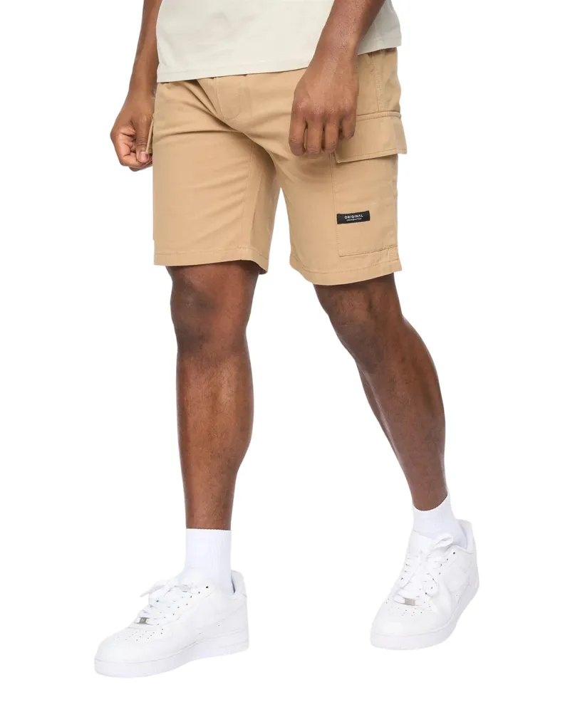 CrossHatch Utilate" Cargo-Shorts für Herren (Steinfarben Steingrau
