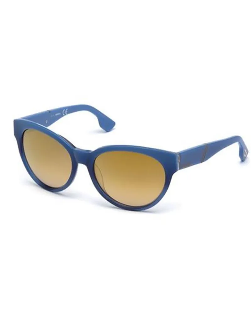 Diesel Acetat-Sonnenbrille im ovalen Design DL0124 Damen Blau