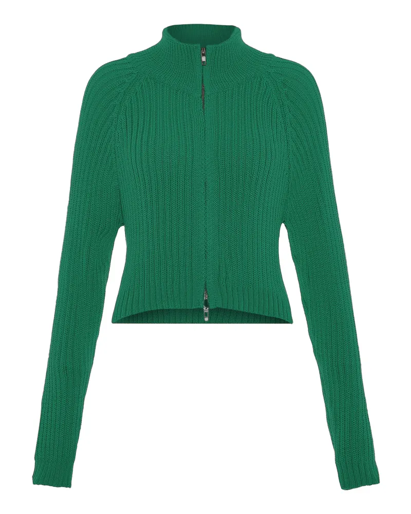 My Mo Strickjacke Damen grün Grün