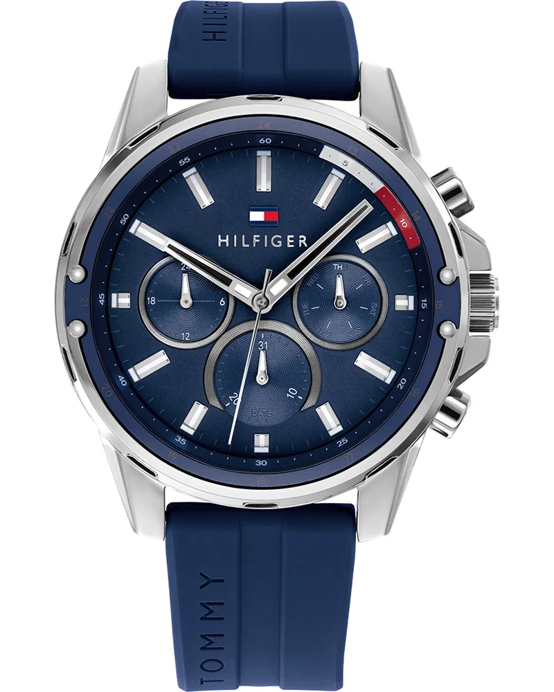 Tommy Hilfiger Mason Herren Blau Uhr 1791791 Blau