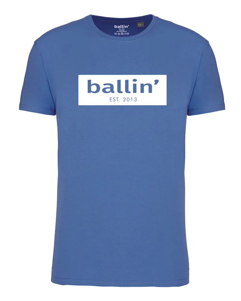 Ballin Cut Out Logo Shirt von  Est. 2013 in der farbe Blau und in größe XXL Blau