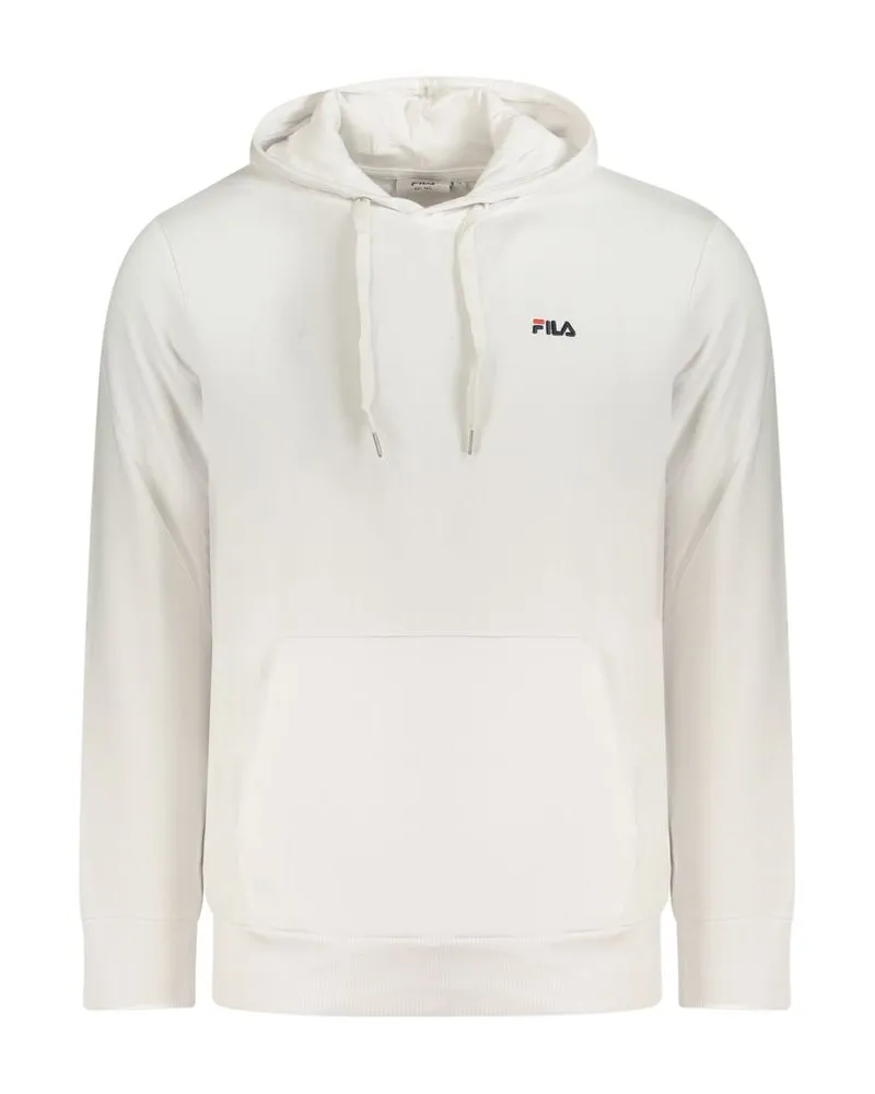 Fila Weißer Baumwoll-Herrenpullover Weiß