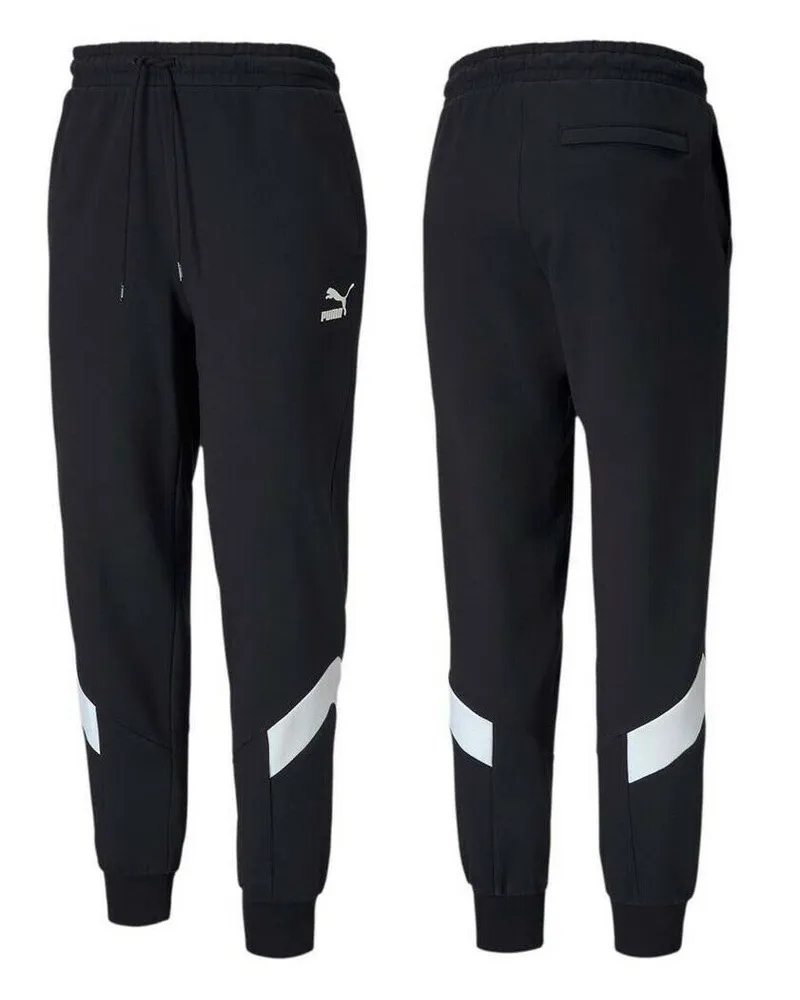 Puma Mens Iconic MCS Trackhosen gefesselt Joggers Black 595743 01 Schwarz