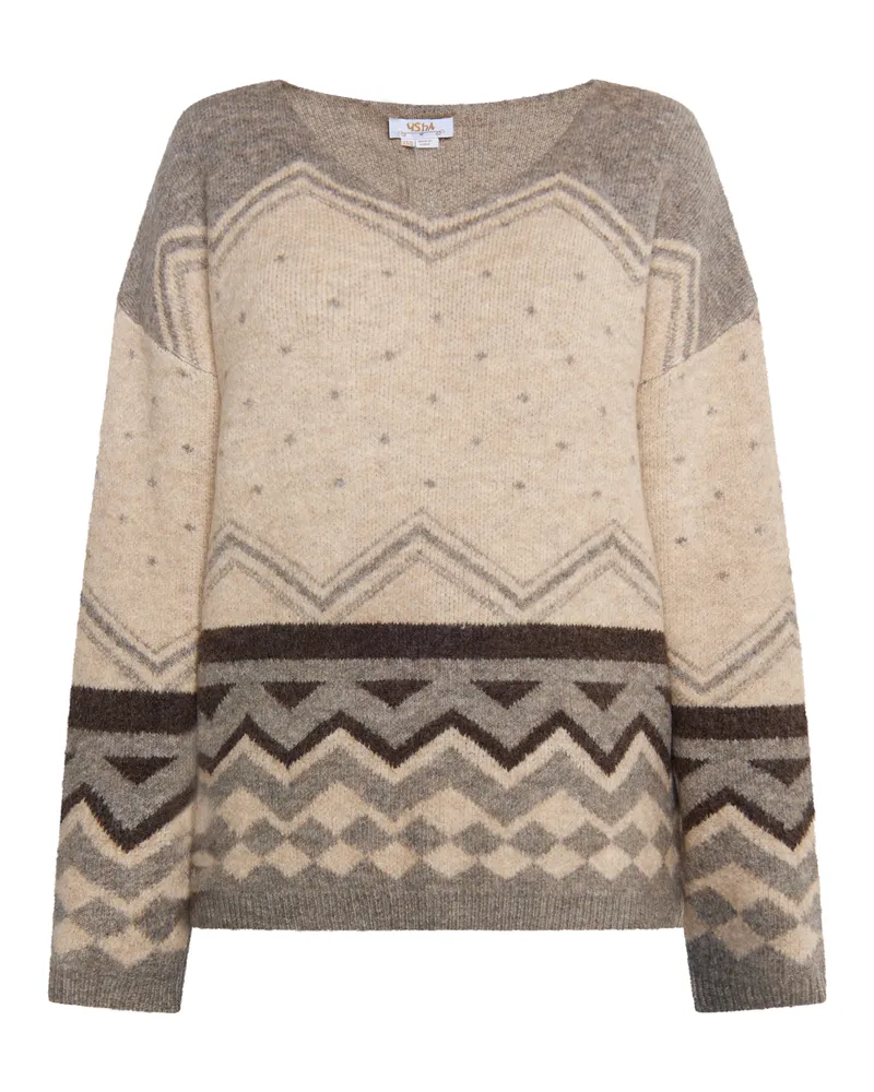 Usha Zur Seite fahren Damen Beige Mehrfarbig Beige