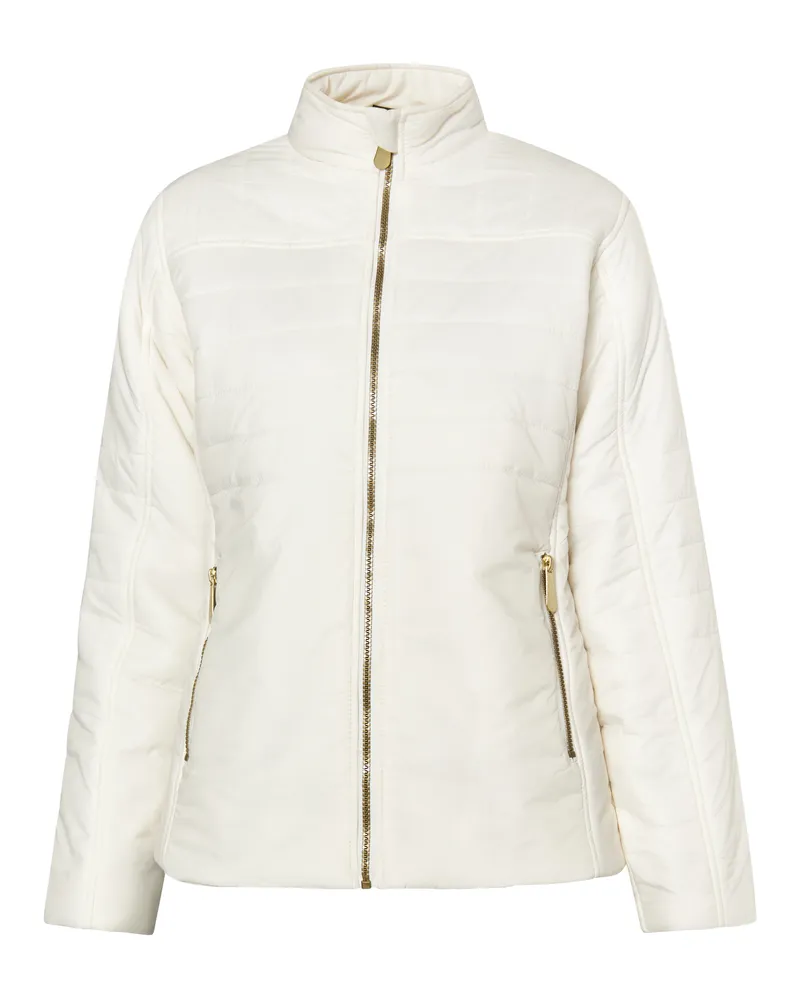 FAINA leichte Steppjacke Damen Creme Creme