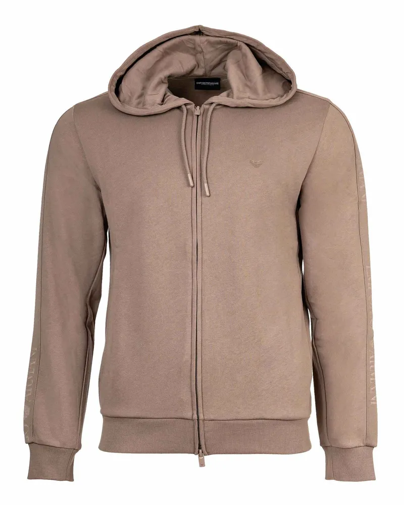 Emporio Armani Basic Terry Sweatjacke Beige