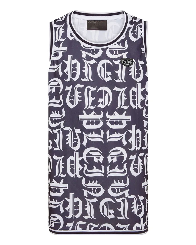 Philipp Plein Tanktop Gothic Plein Dunkelblau