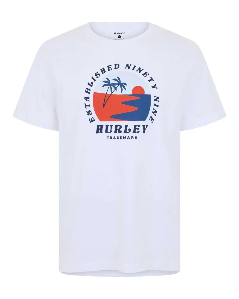 Hurley T-Shirt für Herren (Weiß Weiß