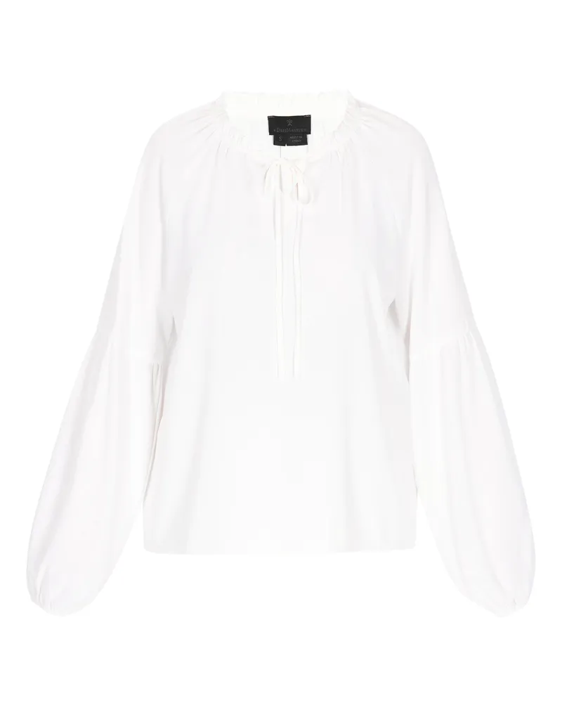 DreiMaster Bluse Frauen cremefarben Wollweiß