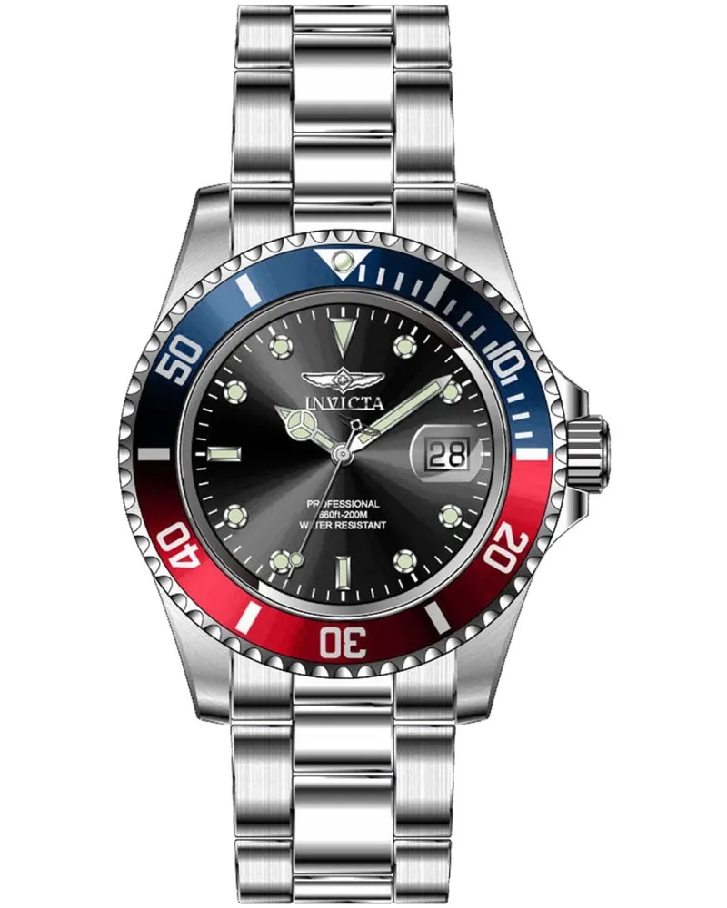 Invicta Pro Diver 47354 Herrenuhr - 40mm Silber
