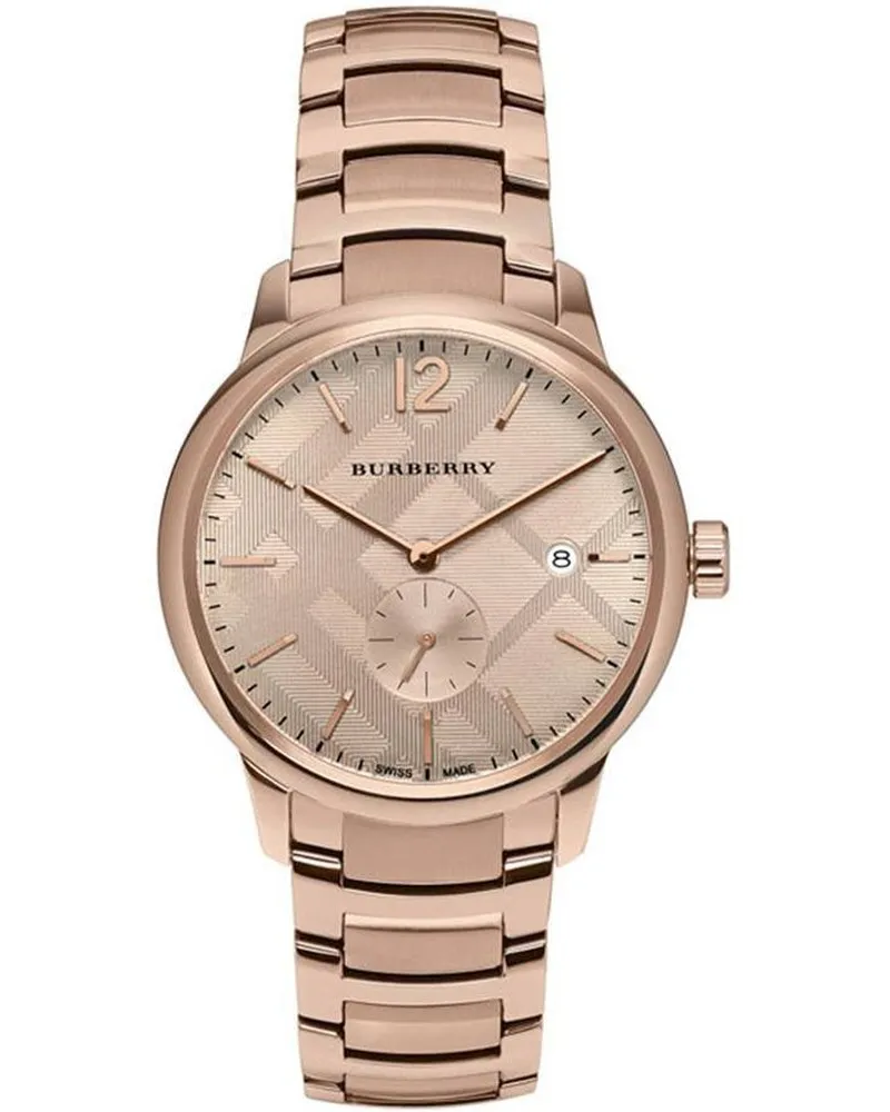 Burberry BU10013 The Classic Round Herrenuhr Roségold
