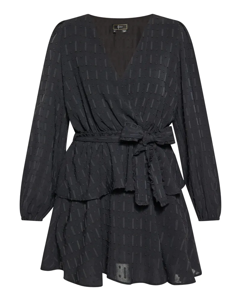 FAINA Kleid Damen schwarz Schwarz