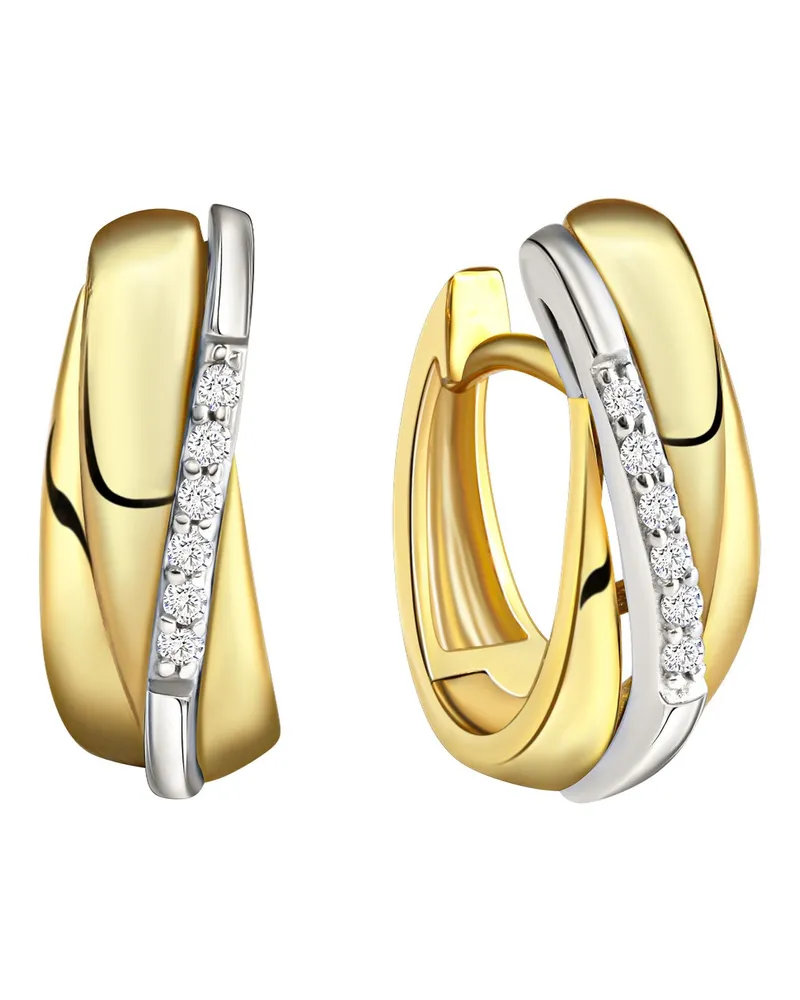 Celesta Ohrring 375/-, Gelb- und Weißgold - Mehrfarbig Mehrfarbig