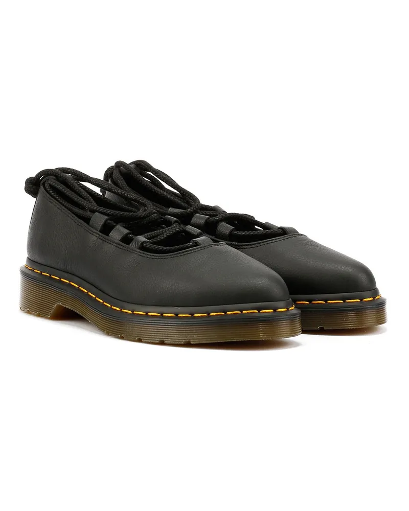 Dr.Martens Elphie II Virginia Lederschuhe für Damen - Schwarz Schwarz