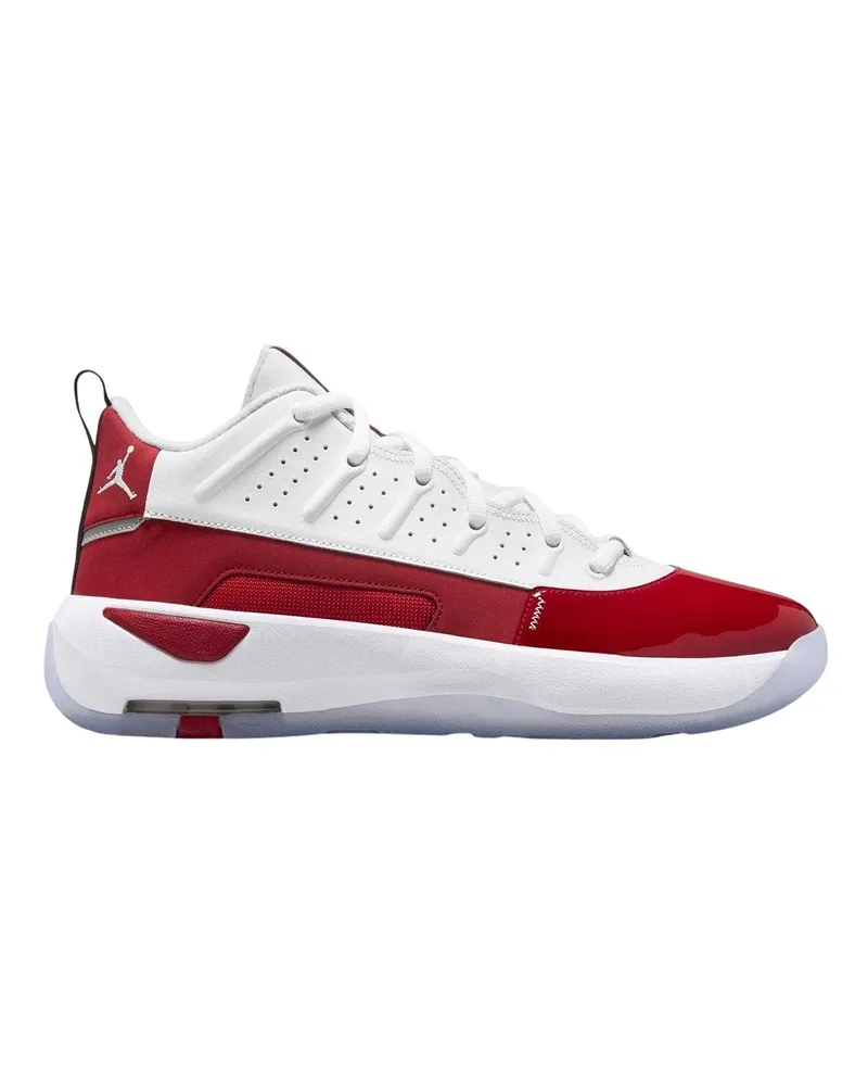Nike Air Jordan Max Aura 7" Basketball Schuhe für Herren, Leder (Weiß/Rot Weiß