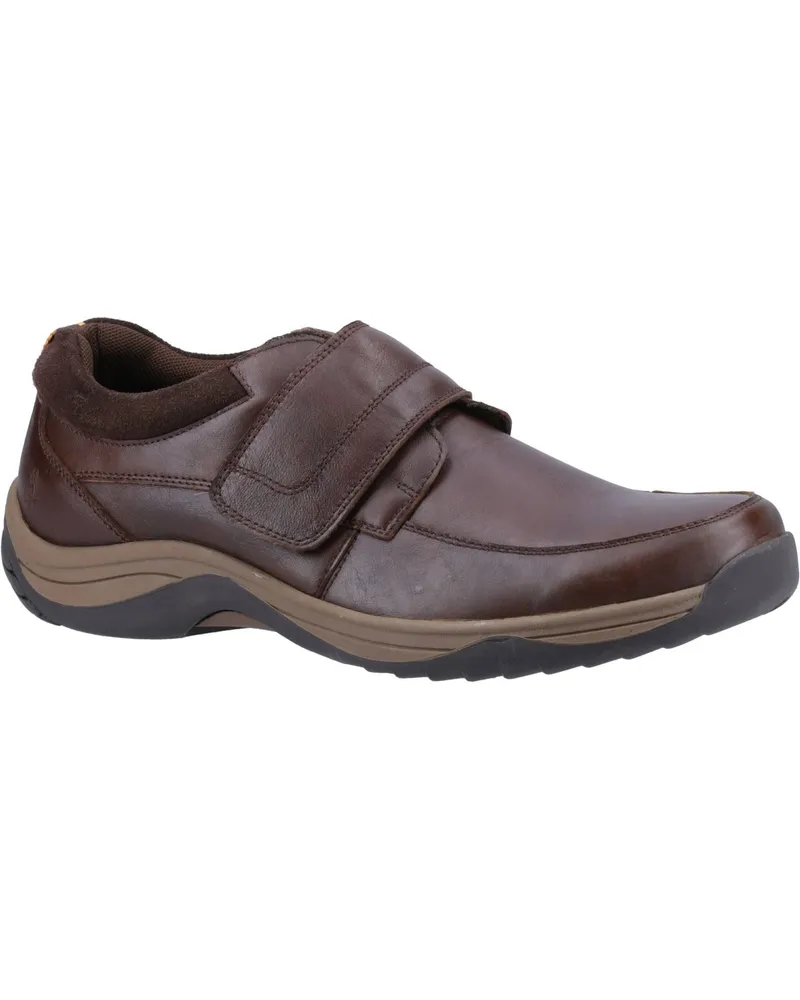 Hush Puppies Douglas Leder Herren Kaffee Mokassins Schuhe Braun