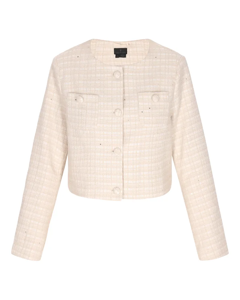 DreiMaster Blazer Frauen hellbeige Glitzer Beige