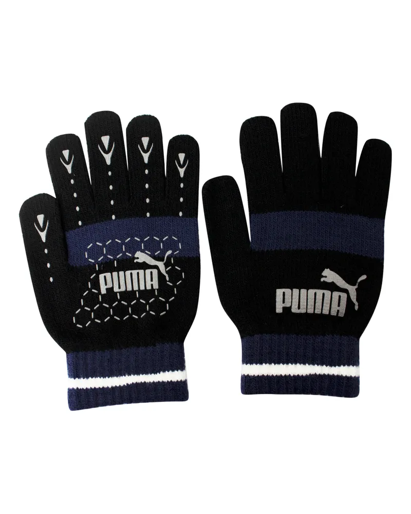 Puma Nr. 1 Logo Katze Magie Winter Unisex Handschuhe 7G Schwarz Blau 041504 01 Schwarz