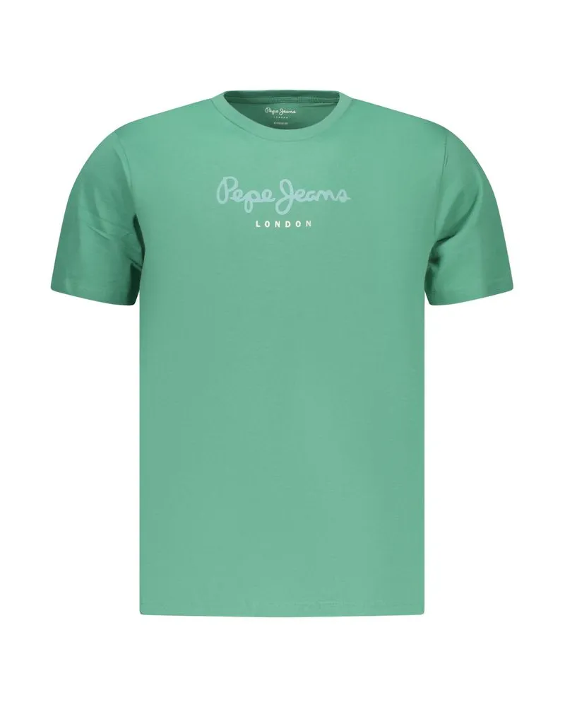 Pepe Jeans Verde Baumwolle Herren T-Shirt Grün