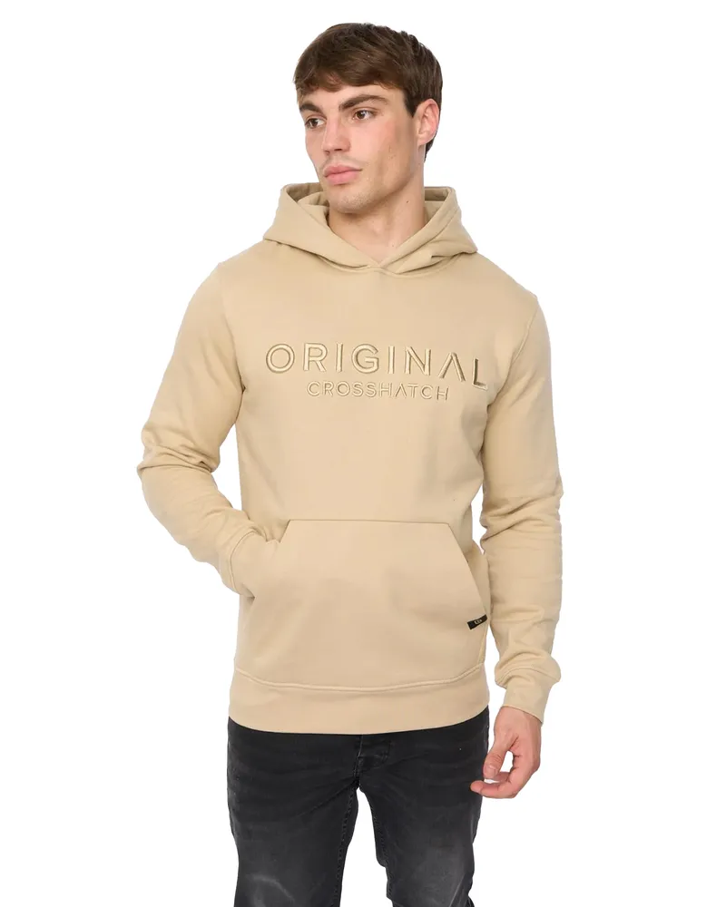 CrossHatch Haromere" Kapuzenpullover für Herren (Steinfarben Steingrau