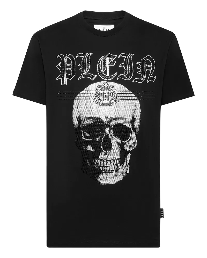 Philipp Plein Rundhals-T-Shirt mit Tattoo-Print - Schwarz Schwarz