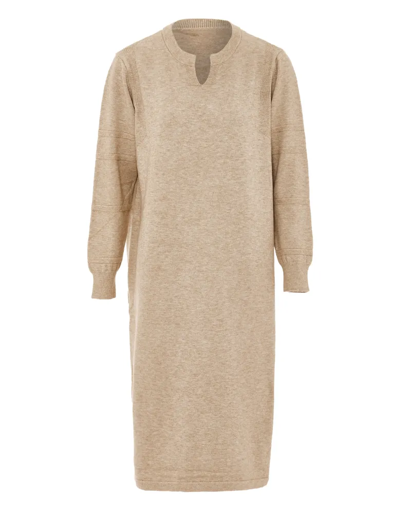 RISA Strickkleid Damen Beige Beige