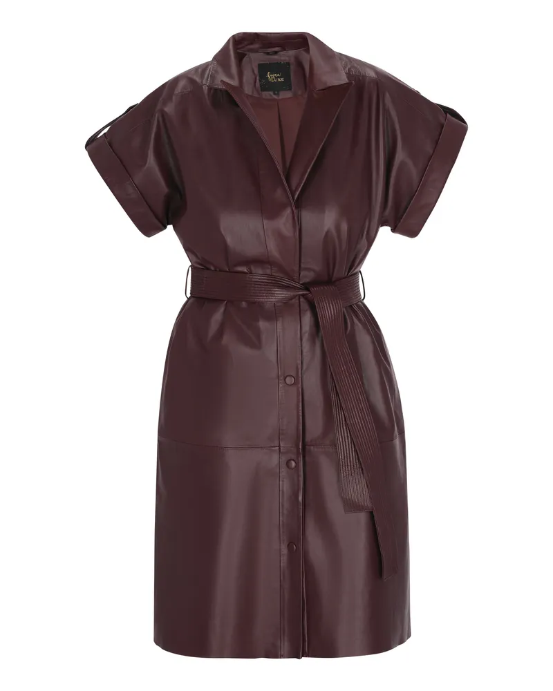 FAINA Kleid Frauen Burgund Bordeaux