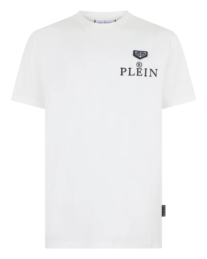 Philipp Plein Rundhals-T-Shirt, kurzärmelig - Weiß Weiß