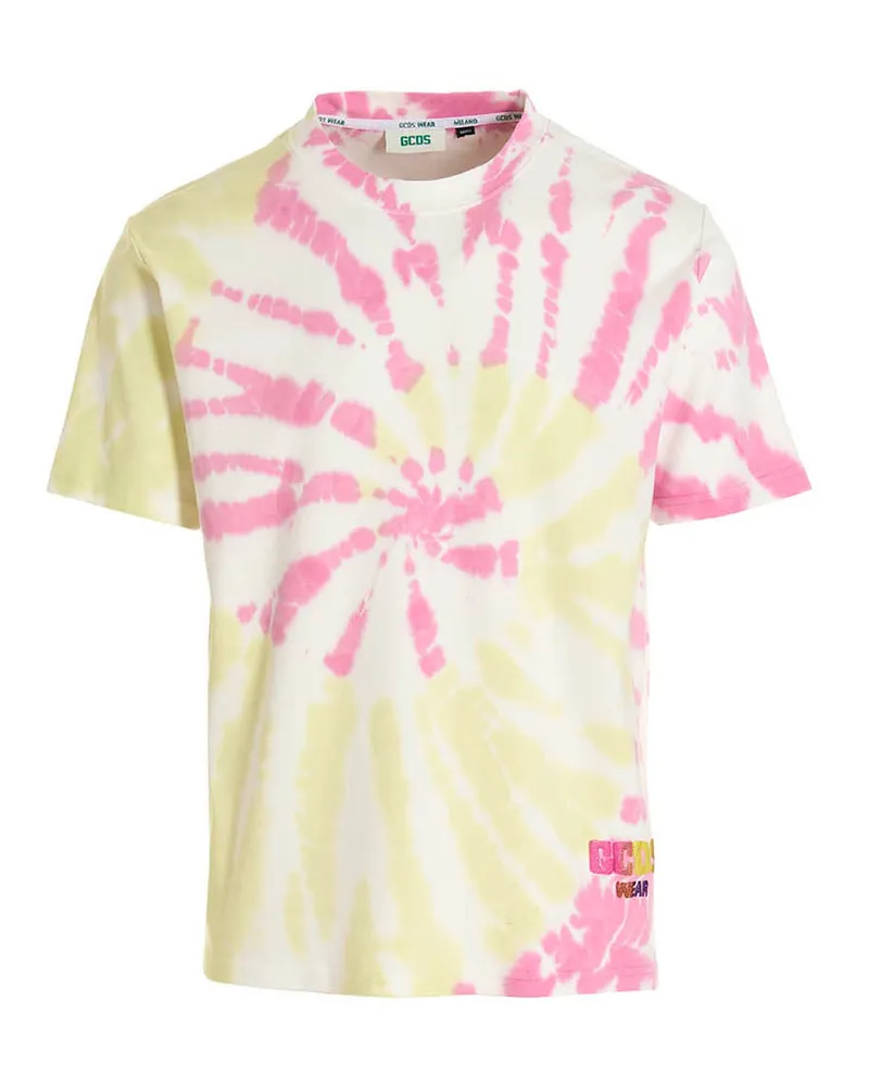 GCDS Multicolor Baumwoll-T-Shirt Mehrfarbig