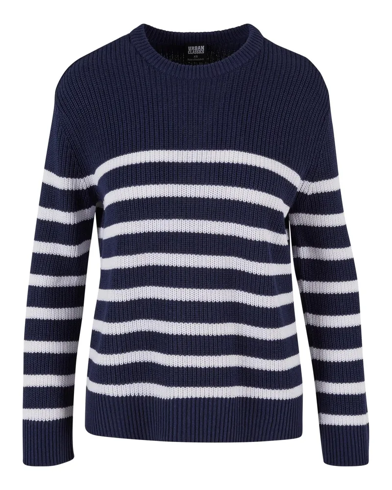 Urban Classics Pullover für Damen (Marineblau/Weiß Marineblau