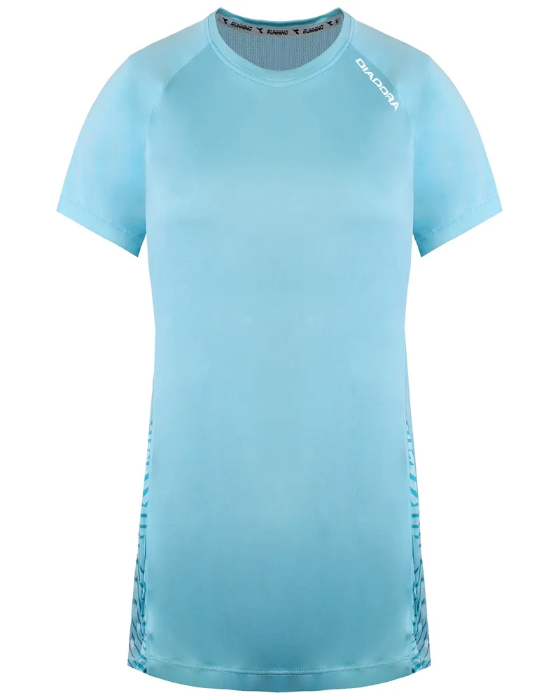 Diadora X-Run Damen Hellblau T-Shirt Hellblau