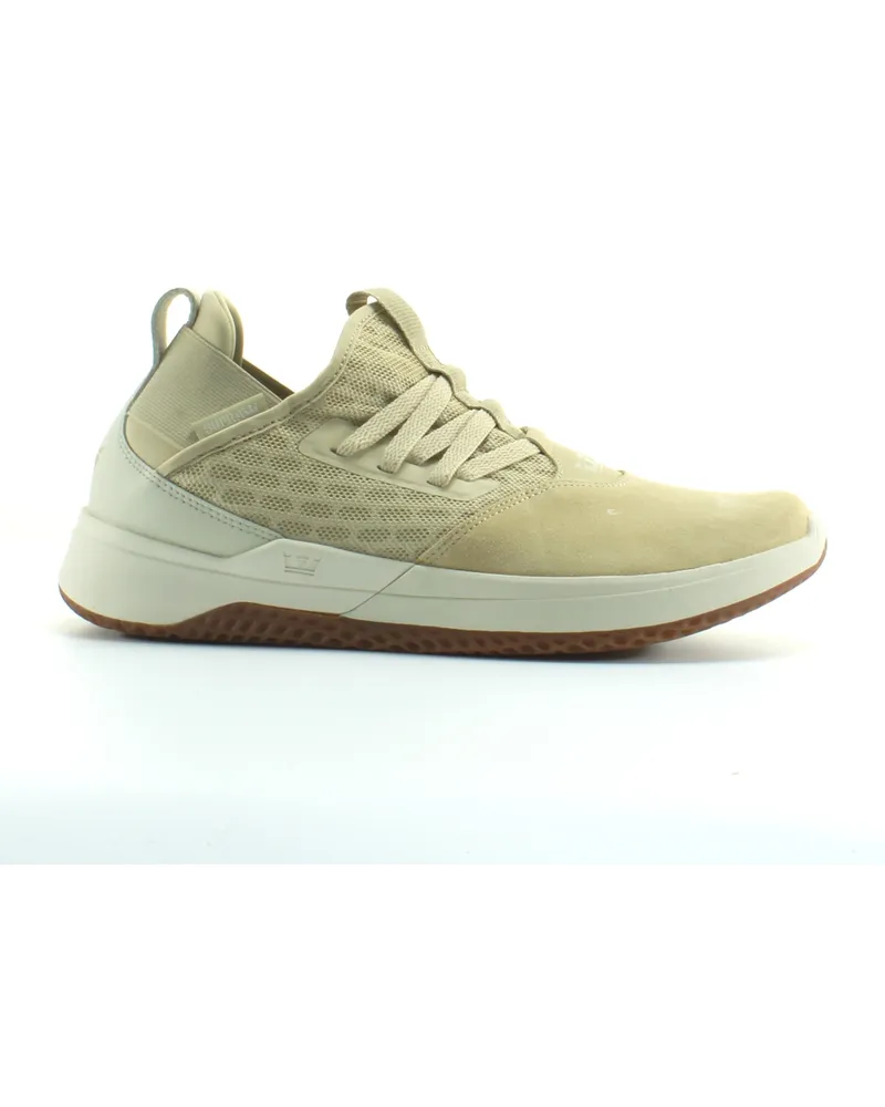 Supra Footwear Titanium Beige synthetische Herren Schnürung Running Trainer 05673 232 Beige