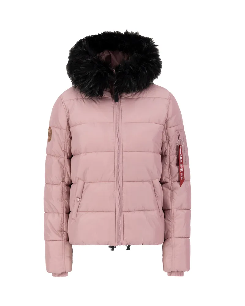 Alpha Industries Hooded Puffer Alpha Winter Jacket Women Hellrosa