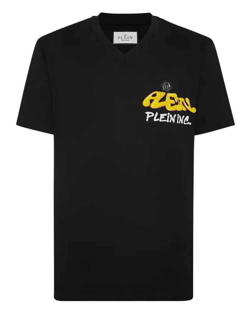 Philipp Plein T-Shirt Bombing Graffiti Schwarz