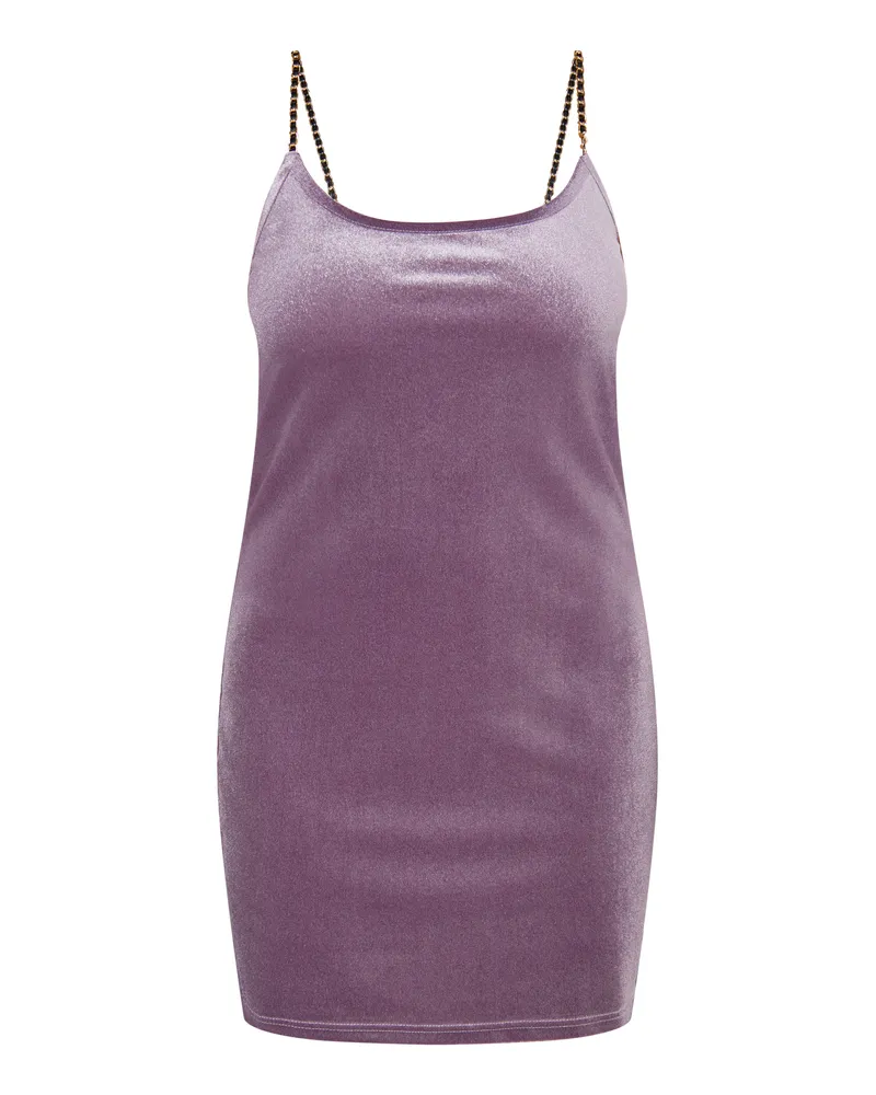 FAINA Glitzerndes Mini-Samtkleid Damen Lavendel Violett