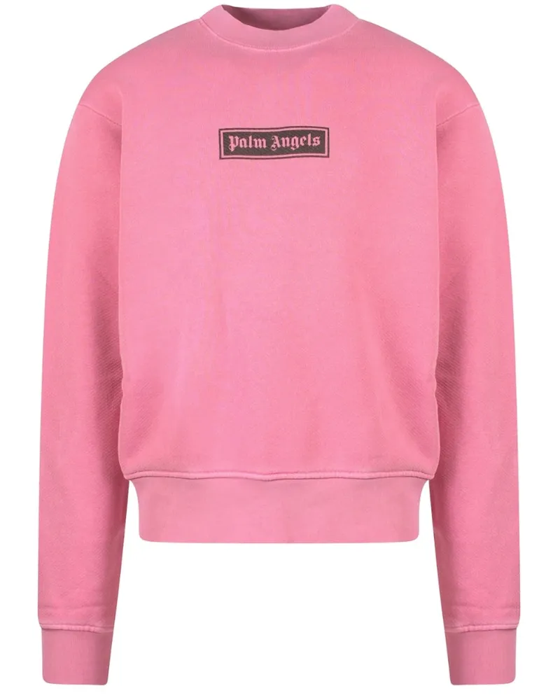 Palm Angels Gd Box Logo - Rundhalsausschnitt In Rosa Rosa