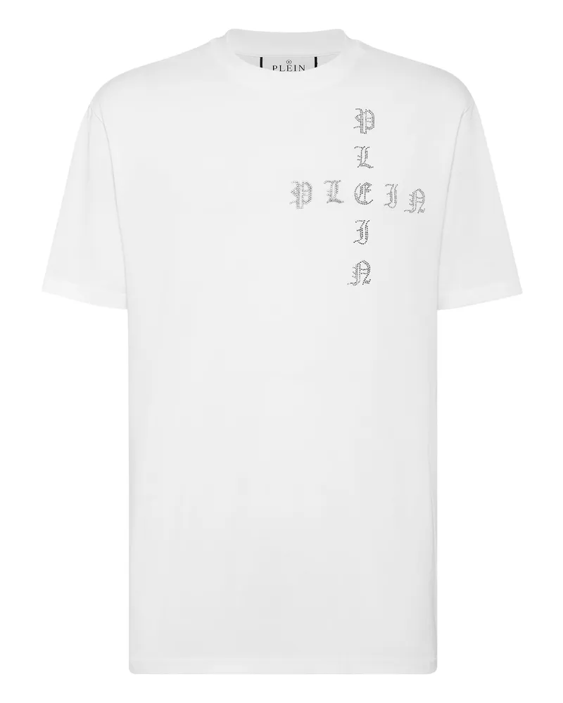 Philipp Plein T-Shirt Gothic Plein Weiß