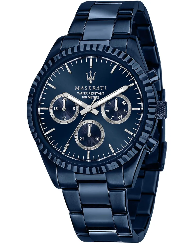 Maserati R8853100025 Herren-Chronographenuhr - Kollektion Blue Edition Blau