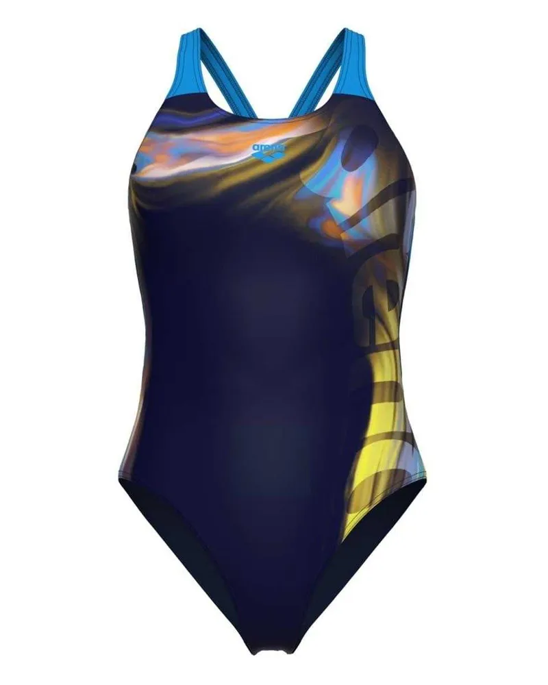 Arena Dreamhline" Badeanzug für Damen (Marine/Türkis Marineblau