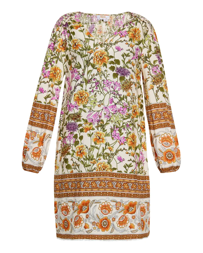 Usha Kleid Damen Wollweiß Mehrfarbig Mehrfarbig