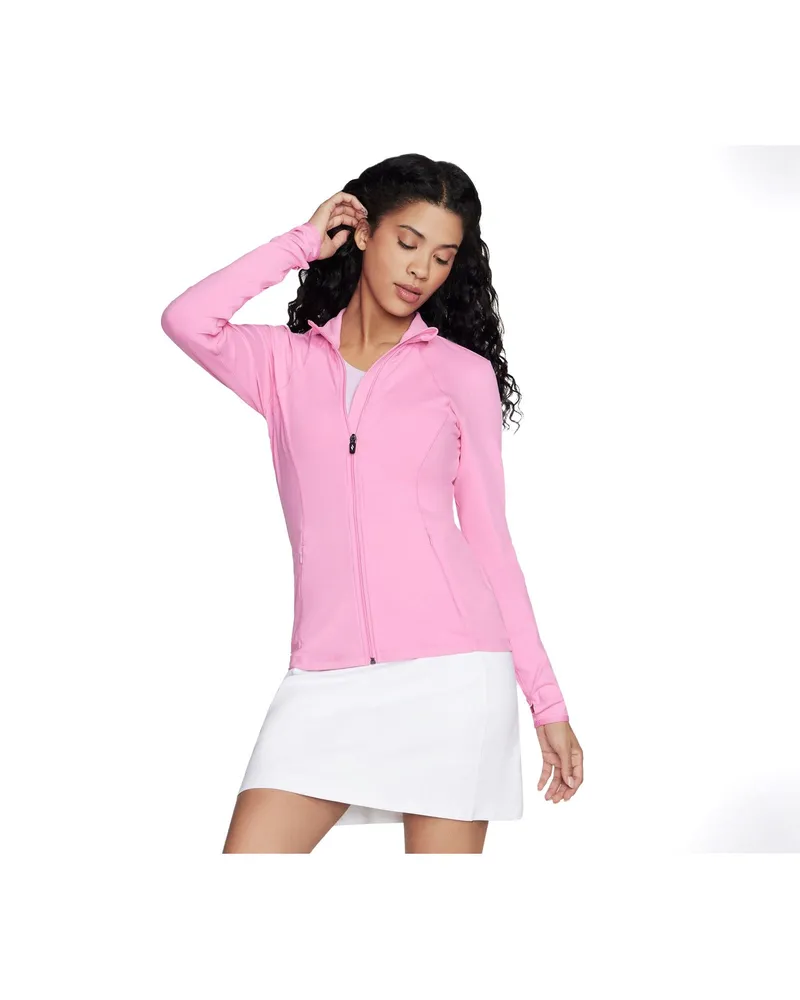 Skechers Performance GOWALK Wear Mesh Damenjacke in Pink Rosa