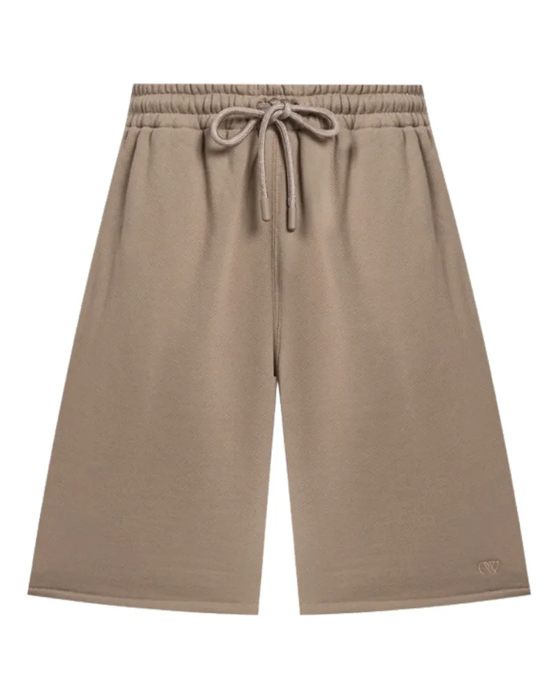 OFF-WHITE Ow Skate-sweatshorts Mit Stickerei Beige Beige