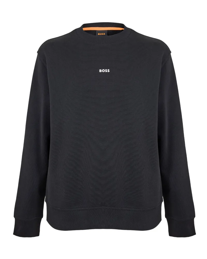 HUGO BOSS Wesmallcrew" Sweatshirt für Herren (Schwarz Schwarz